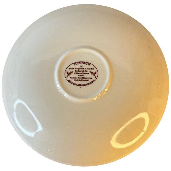 2 Sets Josiah Wedgwood And Sons Plymouth Cup And Saucer For Williams Sonoma VTG - Picture 12 of 12